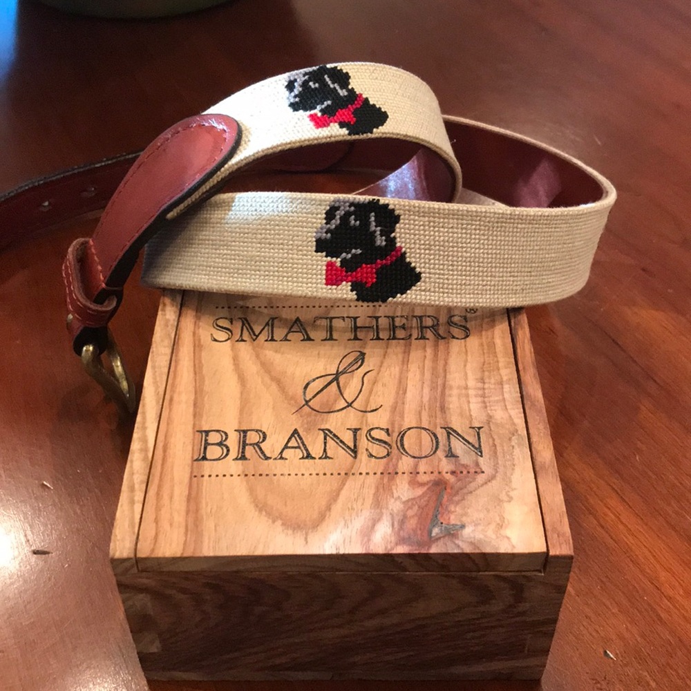 Smathers and Branson Black Lab Belt Size 34